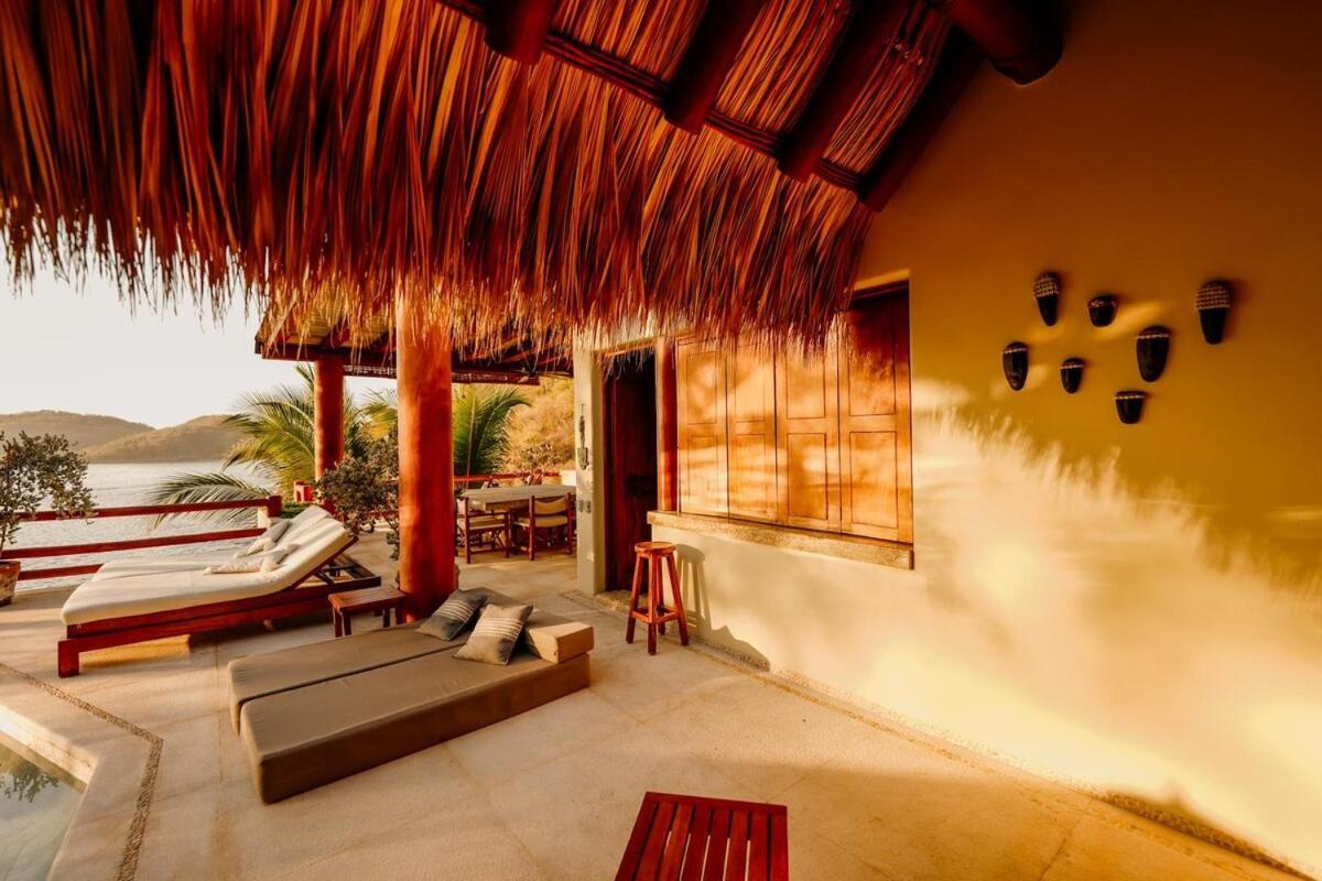 Dream Villa With Private Beach And Catering Zihuatanejo Eksteriør billede