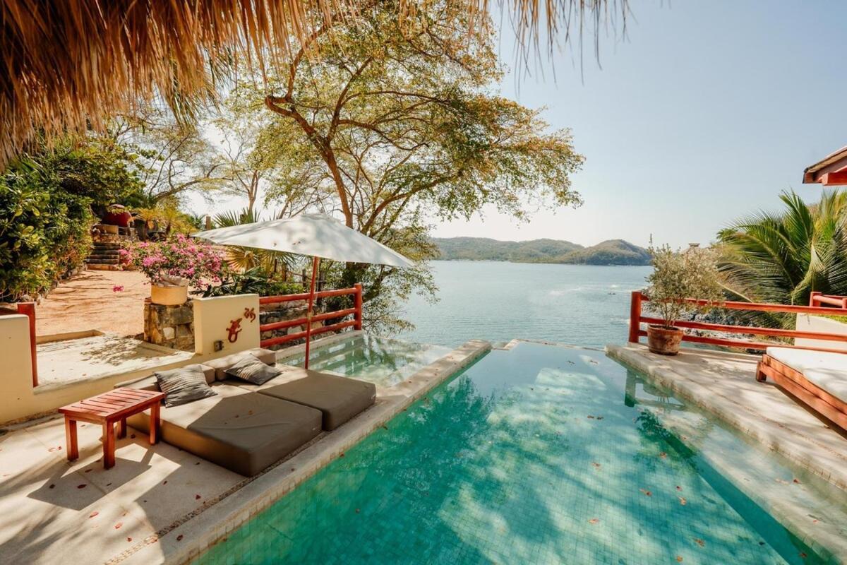 Dream Villa With Private Beach And Catering Zihuatanejo Eksteriør billede